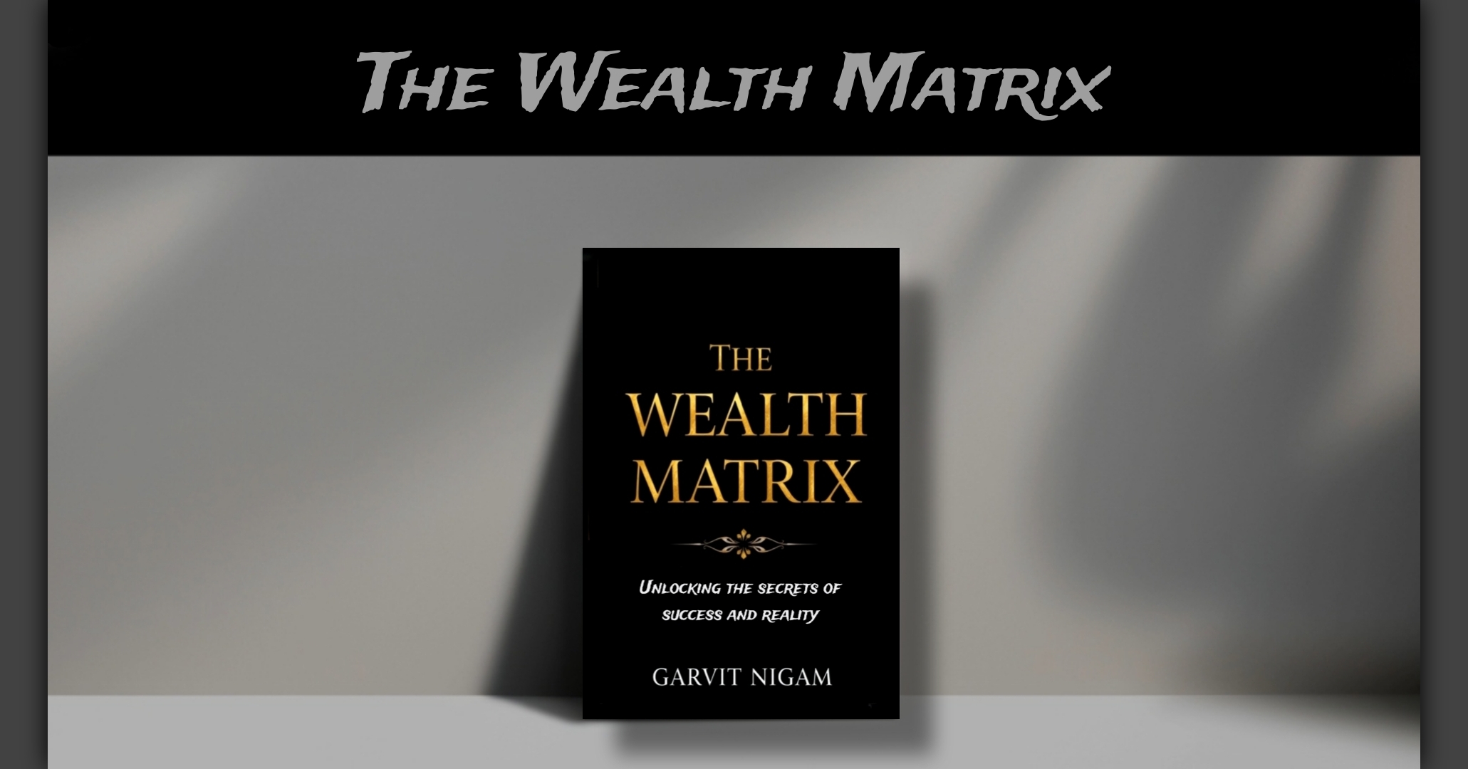 The Wealth Matrix Book Cover